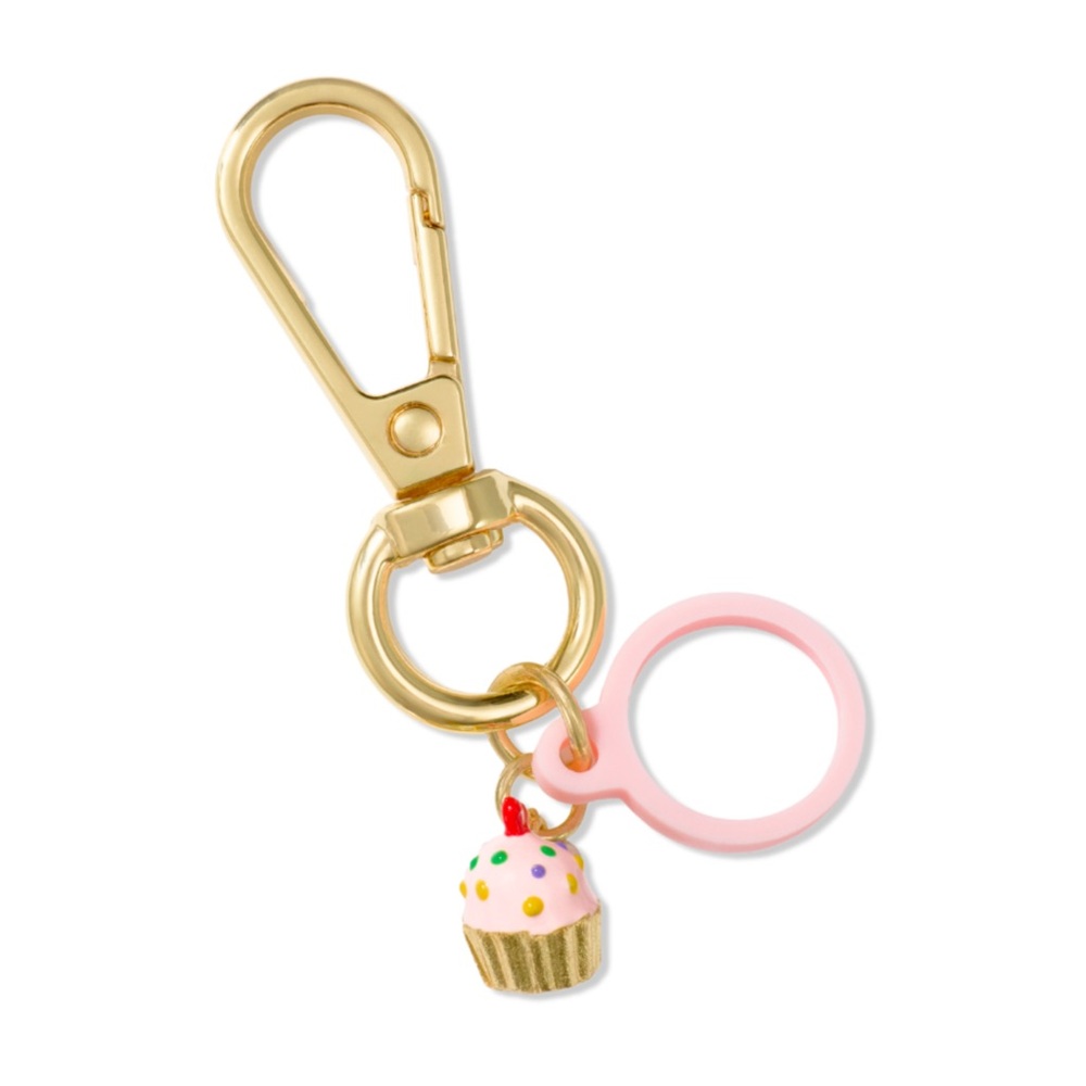 NEW Tarte Loop Pink Cupcake Ltd Ed Collectible Keychain Charm Lip Accessory